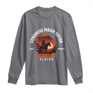 Comanche Native American Indian Chief Respect Long Sleeve Shirt TS14 Charcoal Print Your Wear