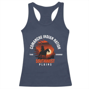 Comanche Native American Indian Chief Respect Racerback Tank Top TS14 Navy Print Your Wear