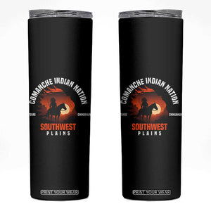 Comanche Native American Indian Chief Respect Skinny Tumbler TS14 Black Print Your Wear