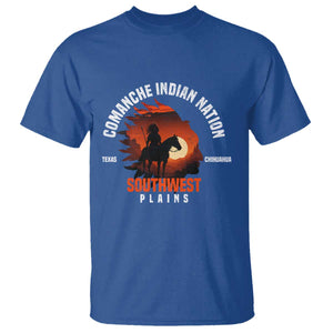 Comanche Native American Indian Chief Respect T Shirt TS14 Royal Blue Print Your Wear