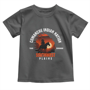 Comanche Native American Indian Chief Respect Toddler T Shirt TS14 Dark Heather Print Your Wear