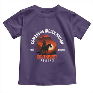 Comanche Native American Indian Chief Respect Toddler T Shirt TS14 Purple Print Your Wear