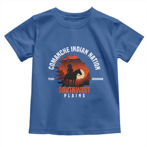 Comanche Native American Indian Chief Respect Toddler T Shirt TS14 Royal Blue Print Your Wear