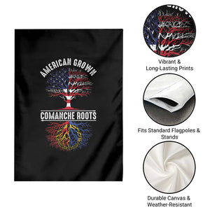 Distressed Tree Garden Flag American Grown with Comanche Roots TS14 Print Your Wear