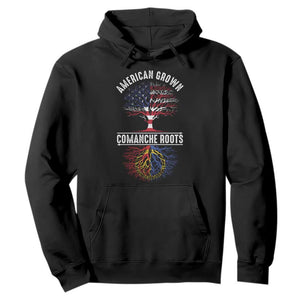 Distressed Tree Hoodie American Grown with Comanche Roots TS14 Black Print Your Wear