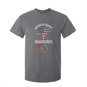 Distressed Tree T Shirt For Kid American Grown with Comanche Roots TS14 Charcoal Print Your Wear
