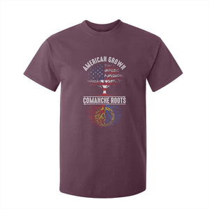 Distressed Tree T Shirt For Kid American Grown with Comanche Roots TS14 Maroon Print Your Wear