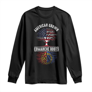 Distressed Tree Long Sleeve Shirt American Grown with Comanche Roots TS14 Black Print Your Wear