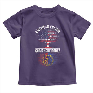 Distressed Tree Toddler T Shirt American Grown with Comanche Roots TS14 Purple Print Your Wear
