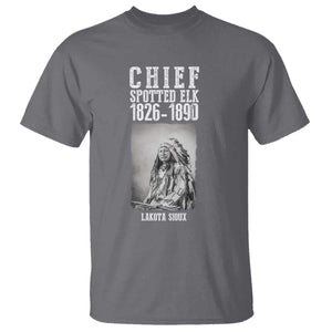 Native American Indian Chief T Shirt Lakota Sioux Chief Spotted Elk TS14 Charcoal Print Your Wear