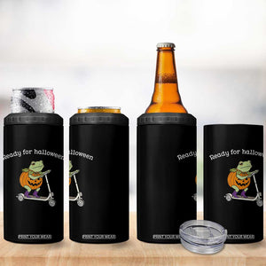 Ready For Halloween Frog 4 in 1 Can Cooler Tumbler Funny Frog Scooter Pumpkin Costume Gift TS14 Print Your Wear