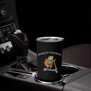 Ready For Halloween Frog Tumbler Cup Funny Frog Scooter Pumpkin Costume Gift TS14 Print Your Wear