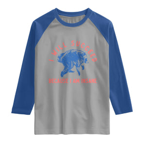 I Will Succeed Because I Am Insane Raglan Shirt Funny Jimothy Raccoon Meme