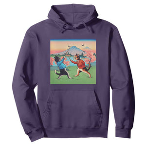Funny Kendo Cat Hoodie Samurai Martial Arts TS14 Purple Print Your Wear