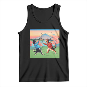 Funny Kendo Cat Tank Top Samurai Martial Arts TS14 Black Print Your Wear