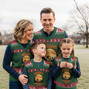 Funny Fencing Halloween V-Neck Knit Sweater Vest You Call It Fencing Zombie Survival TS14 Red Green Print Your Wear