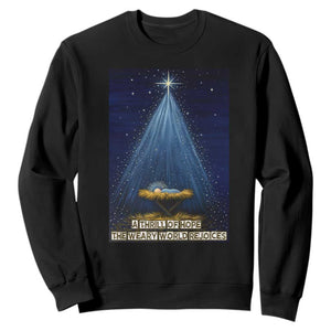 Nativity Scene Christmas Sweatshirt Biible Baby Jesus Christian TS14 Black Print Your Wear