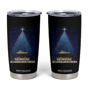 Nativity Scene Christmas Tumbler Cup Biible Baby Jesus Christian TS14 Black Print Your Wear