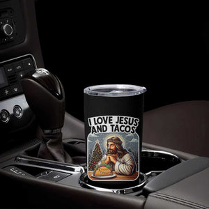 Funny Jesus Christian Christmas Tumbler Cup I Love Jesus And Tacos TS14 Print Your Wear