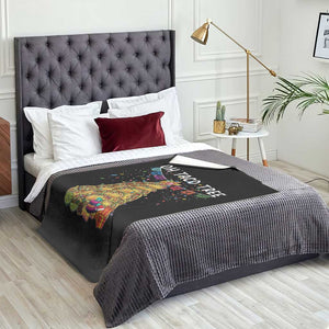 Taco Christmas Tree Throw Blanket Funny Xmas Foodie Mexican TS14 Print Your Wear