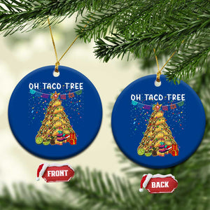 Taco Xmas Tree Ceramic Ornament Funny Xmas Foodie Mexican TS14 1pc Blue Print Your Wear