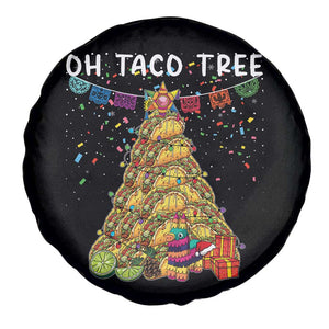 Taco Christmas Tree Spare Tire Cover Funny Xmas Foodie Mexican TS14 Print Your Wear