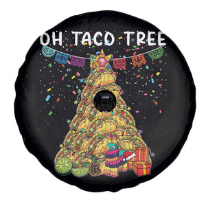 Taco Christmas Tree Spare Tire Cover Funny Xmas Foodie Mexican TS14 Print Your Wear