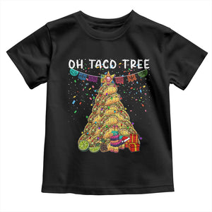 Taco Christmas Tree Toddler T Shirt Funny Xmas Foodie Mexican TS14 Black Print Your Wear