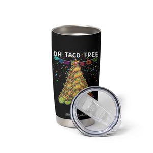 Taco Christmas Tree Tumbler Cup Funny Xmas Foodie Mexican TS14 Print Your Wear