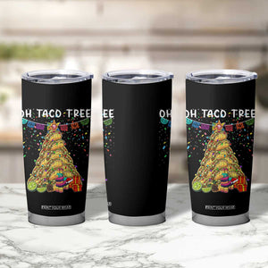 Taco Christmas Tree Tumbler Cup Funny Xmas Foodie Mexican TS14 Print Your Wear