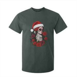 Dia De Los Muertos Mexican Christmas T Shirt For Kid Day of the Dead Sugar Skull Women TS14 Dark Forest Green Print Your Wear