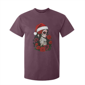 Dia De Los Muertos Mexican Christmas T Shirt For Kid Day of the Dead Sugar Skull Women TS14 Maroon Print Your Wear