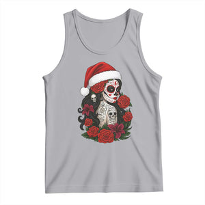 Dia De Los Muertos Mexican Christmas Tank Top Day of the Dead Sugar Skull Women TS14 Athletic Heather Print Your Wear