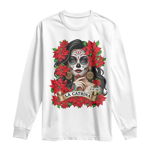 Dia De Los Muertos Mexican Long Sleeve Shirt Day of the Dead Sugar Skull Women TS14 White Print Your Wear