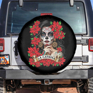 Dia De Los Muertos Mexican Spare Tire Cover Day of the Dead Sugar Skull Women TS14 No hole Black Print Your Wear