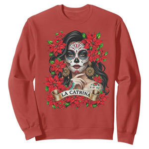 Dia De Los Muertos Mexican Sweatshirt Day of the Dead Sugar Skull Women TS14 Red Print Your Wear