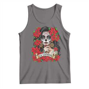 Dia De Los Muertos Mexican Tank Top Day of the Dead Sugar Skull Women TS14 Deep Heather Print Your Wear