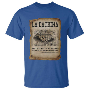 Day Of The Dead T Shirt La Calavera Garbancera TS14 Royal Blue Print Your Wear