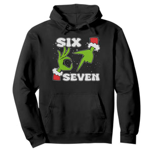 67 Six Seven Christmas Meme Hoodie Funny Elf Hands TS14 Black Print Your Wear