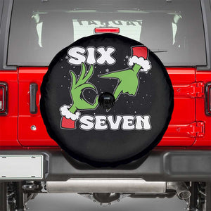 67 Six Seven Christmas Meme Spare Tire Cover Funny Elf Hands TS14 Black Print Your Wear