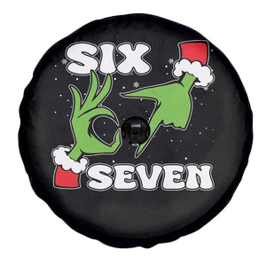67 Six Seven Christmas Meme Spare Tire Cover Funny Elf Hands TS14 Print Your Wear