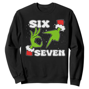 67 Six Seven Christmas Meme Sweatshirt Funny Elf Hands TS14 Black Print Your Wear