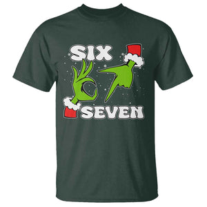 67 Six Seven Christmas Meme T Shirt Funny Elf Hands TS14 Dark Forest Green Print Your Wear