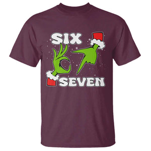 67 Six Seven Christmas Meme T Shirt Funny Elf Hands TS14 Maroon Print Your Wear