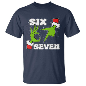 67 Six Seven Christmas Meme T Shirt Funny Elf Hands TS14 Navy Print Your Wear