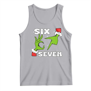 67 Six Seven Christmas Meme Tank Top Funny Elf Hands TS14 Athletic Heather Print Your Wear