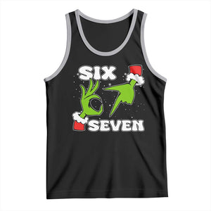 67 Six Seven Christmas Meme Tank Top Funny Elf Hands TS14 Black Athletic Heather Print Your Wear