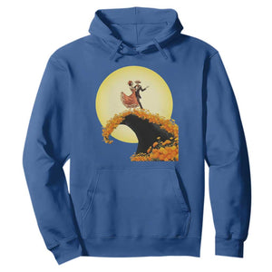 Dia De Los Muertos Hoodie Skeletons Dancing Mexican TS14 Royal Blue Print Your Wear