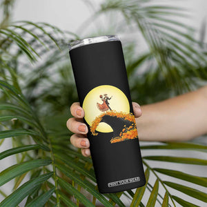 Dia De Los Muertos Skinny Tumbler Skeletons Dancing Mexican TS14 Print Your Wear