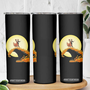 Dia De Los Muertos Skinny Tumbler Skeletons Dancing Mexican TS14 Print Your Wear
